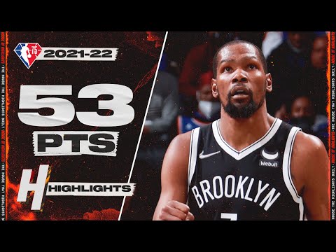 Kevin Durant UNREAL 53 Points Full Highlights vs Knicks 😳