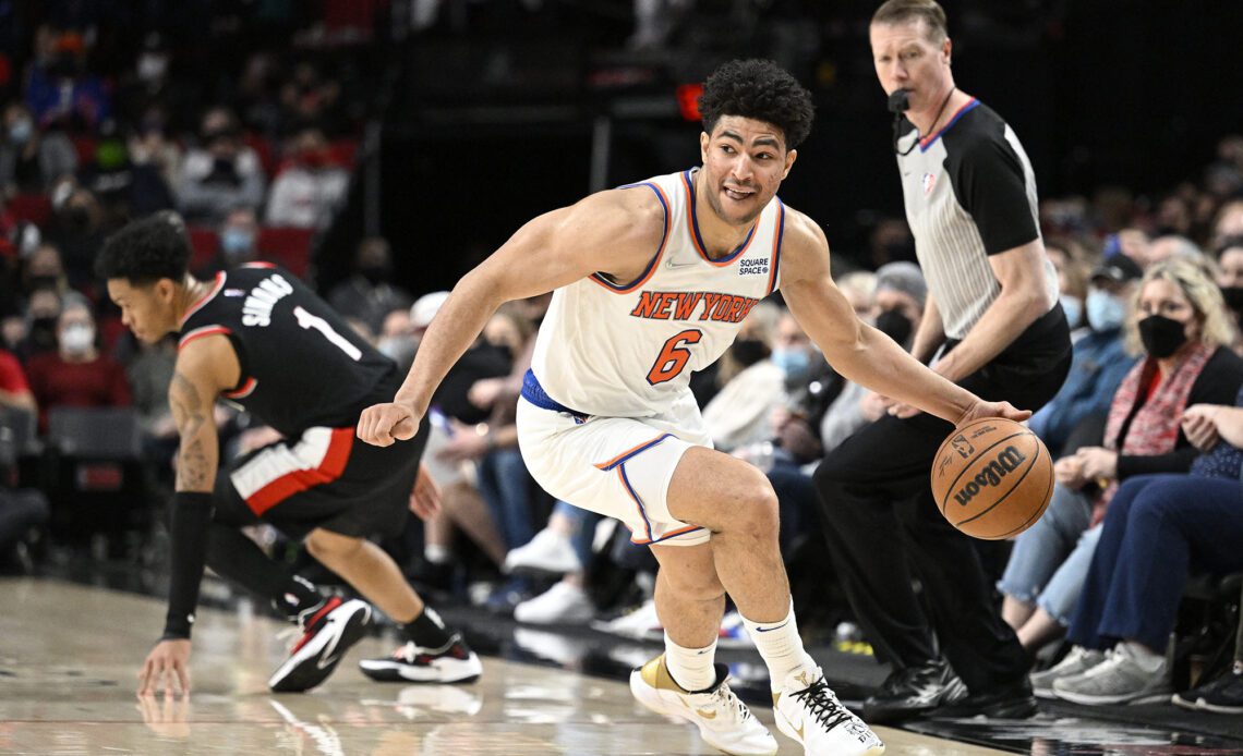 Knicks rookie guard Quentin Grimes ramping up for return