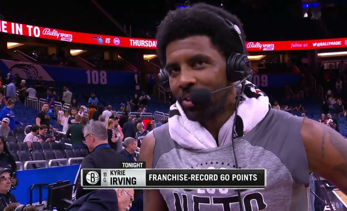 Kyrie Postgame Interview After Masterful 60 PT Outing 🎙