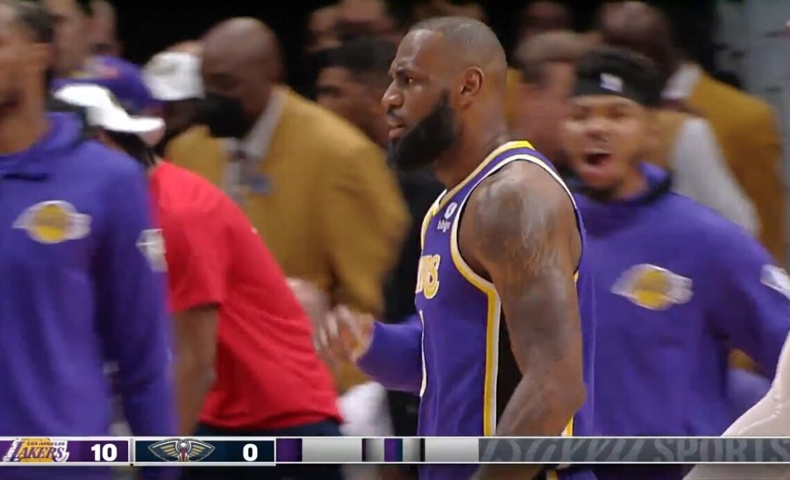 LeBron James Shock Entire Lakers As Scores 12 in 3 Min&Carries Entire Lakers At 37 !