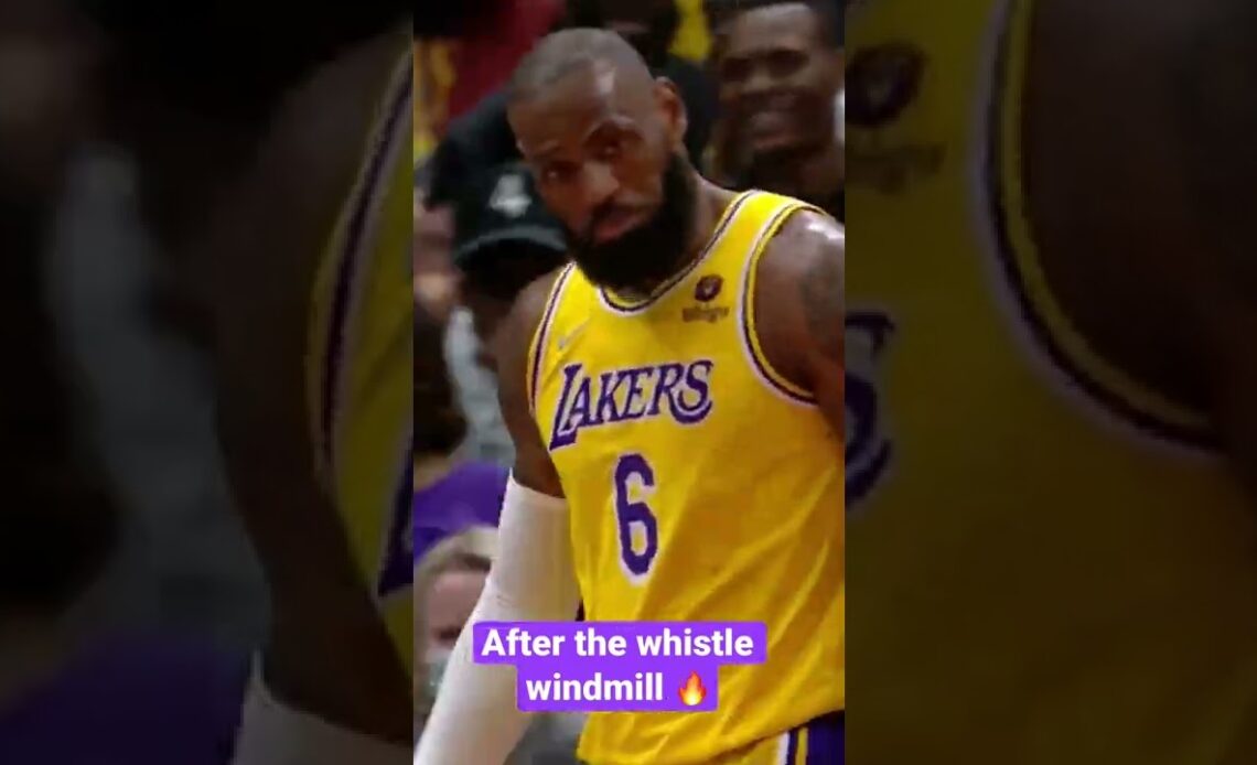 LeBron’s After-The-Whistle Windmill 😱