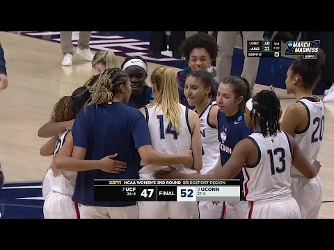 Led By Azzi Fudd's 16 Points, #2 UConn Huskies Make RECORD 28th STRAIGHT Sweet 16 After Beating UCF!