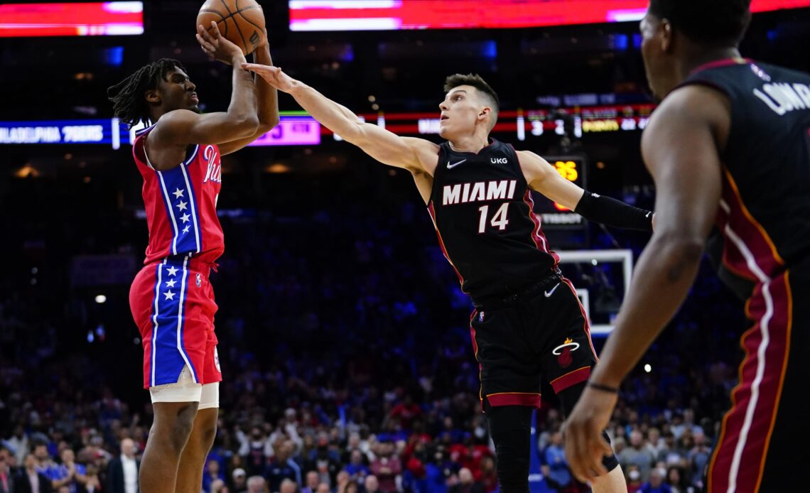 Maxey scores 28 as 76ers, without Harden, Embiid, beat Heat