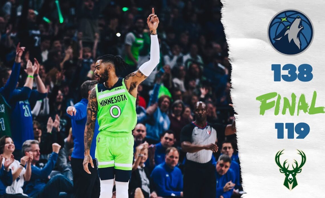 Minnesota Timberwolves Defeat Milwaukee For Sixth Straight Win At Home, 138-119 | March 19, 2022
