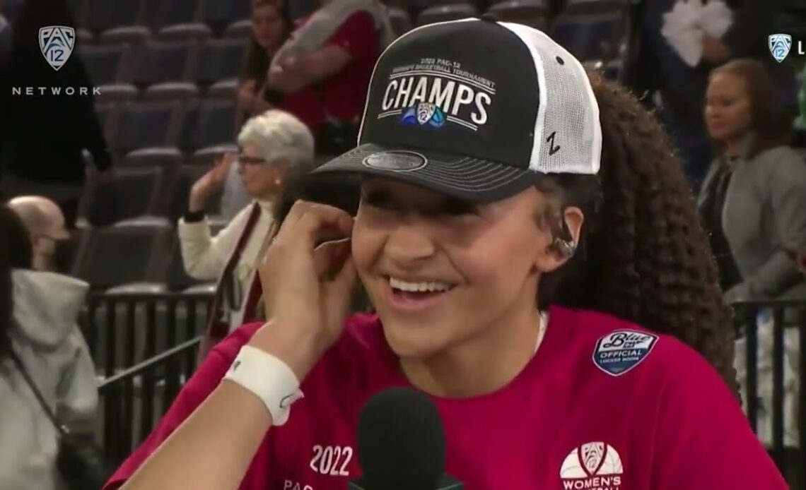 Most Outstanding Player Haley Jones reflects on Stanford's latest Pac-12 Tournament title