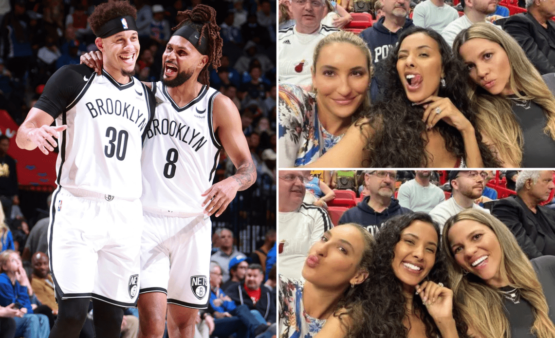 Nets WAGs snap selfies in Miami during win over Heat