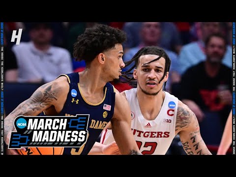 Notre Dame vs Rutgers - Game Highlights | First Four | March 16, 2022 March Madness