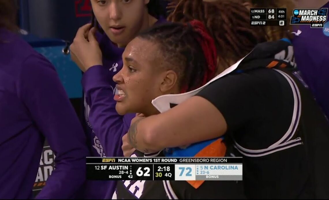 Nugent Gets Technical & FOULS OUT After Slapping Ground When She Was Called For Offensive Foul!