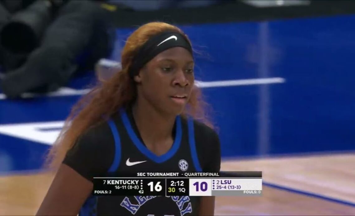 Rhyne Howard DROPS 32 POINTS In Kentucky's UPSET WIN Over #6 LSU In The SEC Tournament Quarterfinal!