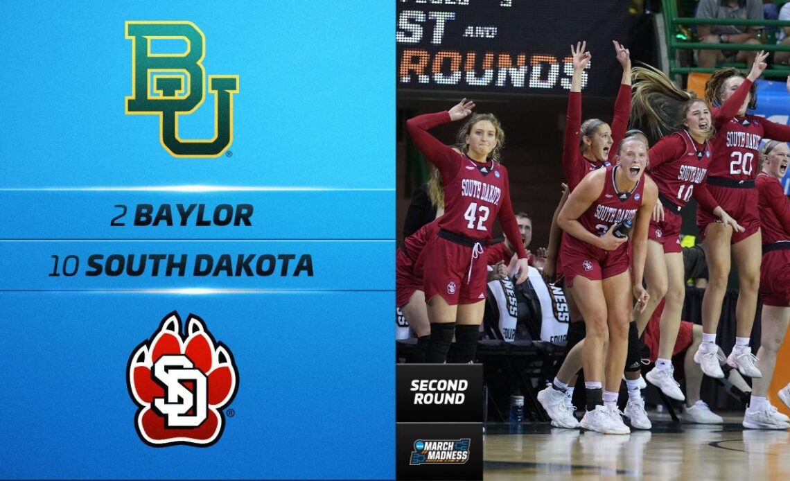 South Dakota vs. Baylor - Women’s NCAA tournament second-round highlights