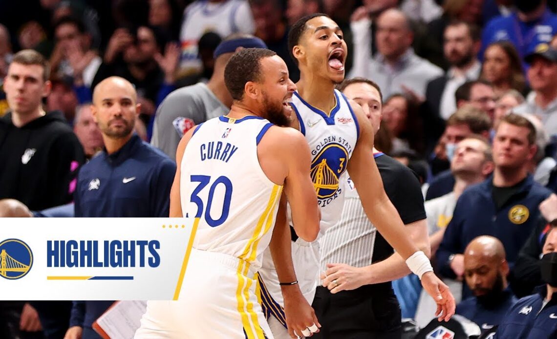 Stephen Curry & Jordan Poole Combine for 55 in Warriors Win Over Denver | March 10, 2022