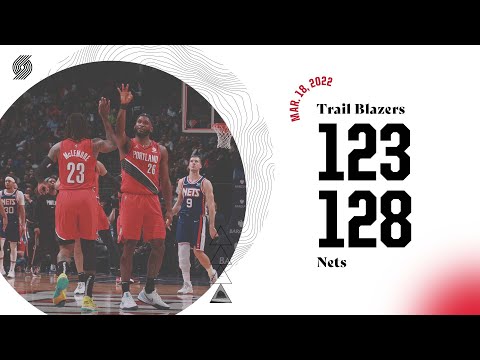 Trail Blazers 123, Nets 128 | Game Highlights | Mar. 18, 2022