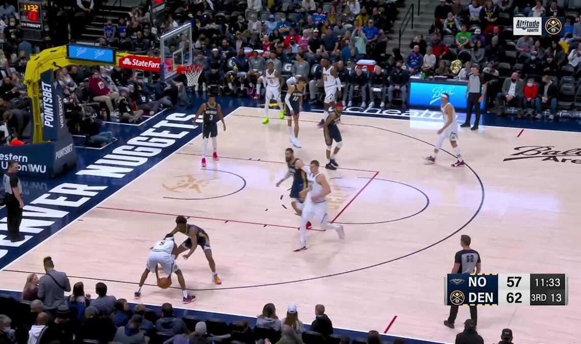Will Barton with an assist vs the New Orleans Pelicans