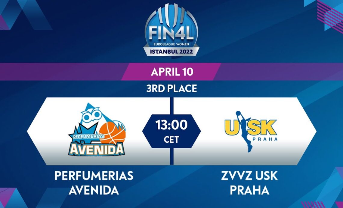 3RD PLACE: Perfumerias Avenida v ZVVZ USK Praha | Full Basketball Game | EuroLeague Women 2021-22