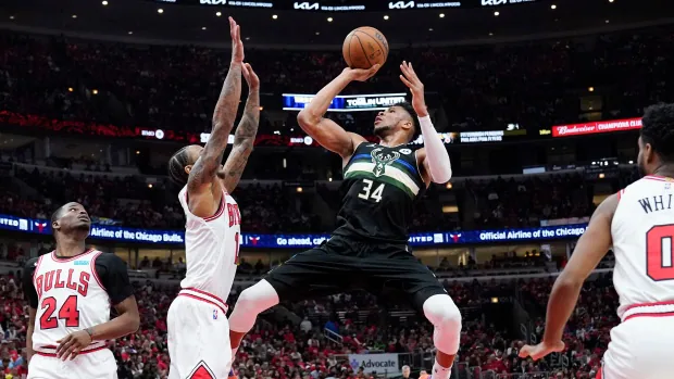 Antetokounmpo, Bucks push Bulls to brink of elimination with emphatic road win