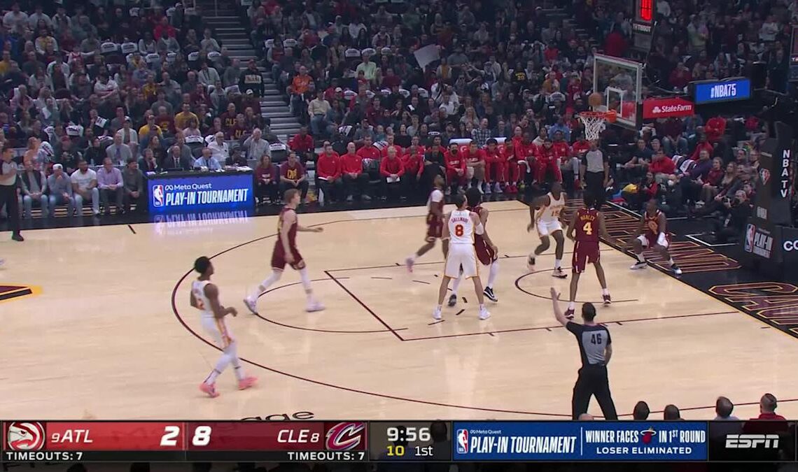 Clint Capela with a dunk vs the Cleveland Cavaliers