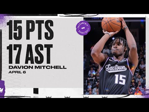 Davion Mitchell posts a Kings ROOKIE RECORD 17 AST against Pelicans