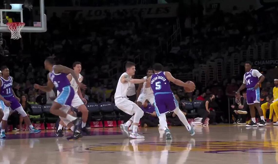 Dwight Howard with a first basket of the game vs the Oklahoma City Thunder