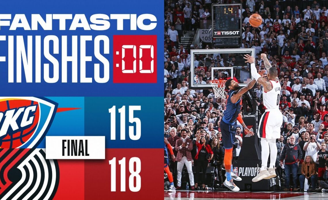 Final 2:15 EPIC ENDING Thunder vs Trail Blazers Playoffs 2019 ⌚👋