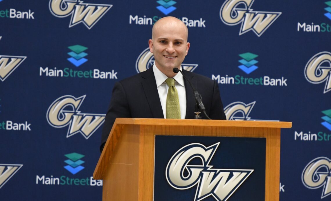 George Washington Men’s Basketball Head Coach Chris Caputo Officially Introduced at Press Conference