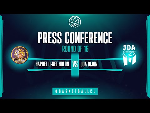 Hapoel U-net Holon v JDA Dijon - Press Conference | Basketball Champions League 2021-22