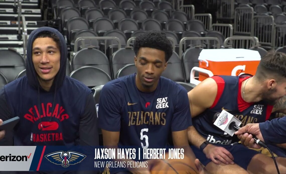 Herb Jones & Jaxson Hayes Joint Interview | Pelicans-Suns Shootaround | 2022 NBA Playoffs Game 2