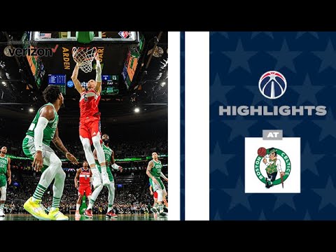 Highlights: Wizards at Celtics - 4/3/22
