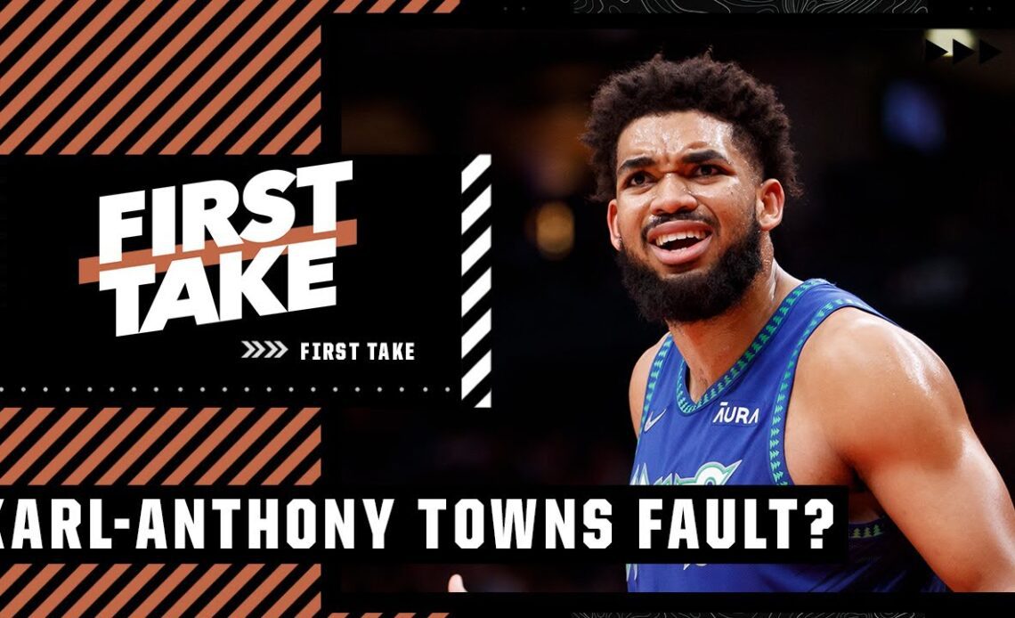 How much of the Minnesota Timberwolves Game 3 collapse is on Karl-Anthony Towns? | First Take