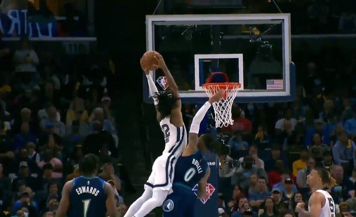 Ja Morant Ends D'Angelo Russell Life With Insane Poster Dunk Of All Time 😱 !