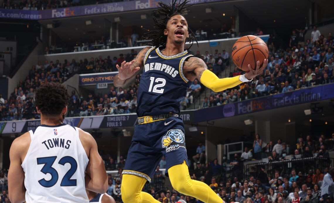 Ja Morant just misses triple-double as Grizzlies pull even with Timberwolves