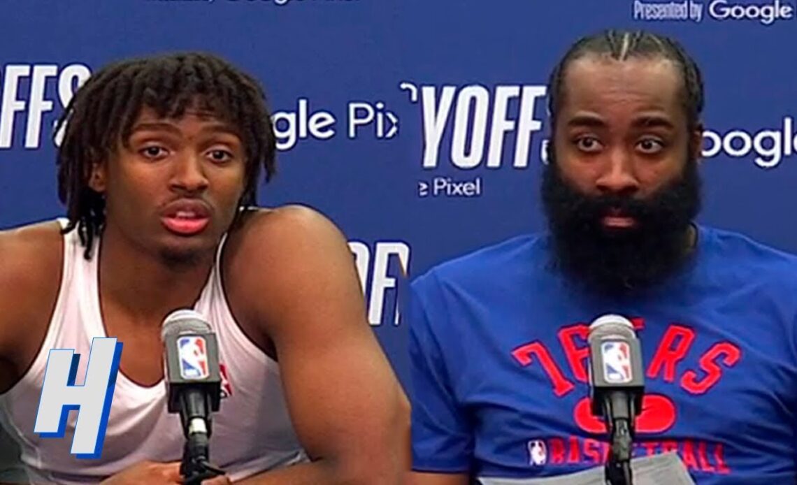 James Harden & Tyrese Maxey Postgame Interview - Game 1 | Raptors vs 76ers | 2022 NBA Playoffs