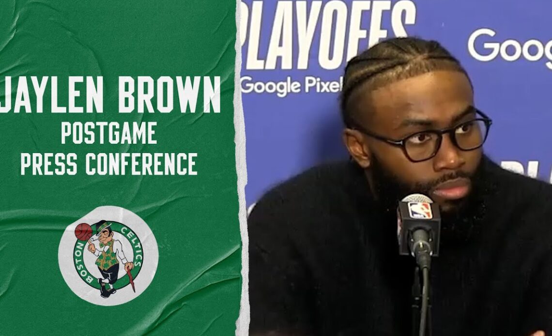 Jaylen Brown Postgame Press Conference | Game 3 | Boston Celtics at Brooklyn Nets