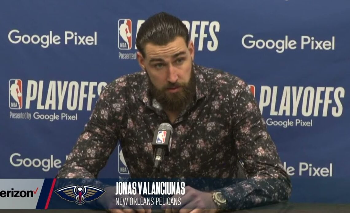 Jonas Valanciunas Postgame Interview | Pelicans vs Suns NBA PLayoffs Round 1 Game 5 | 4/26/22