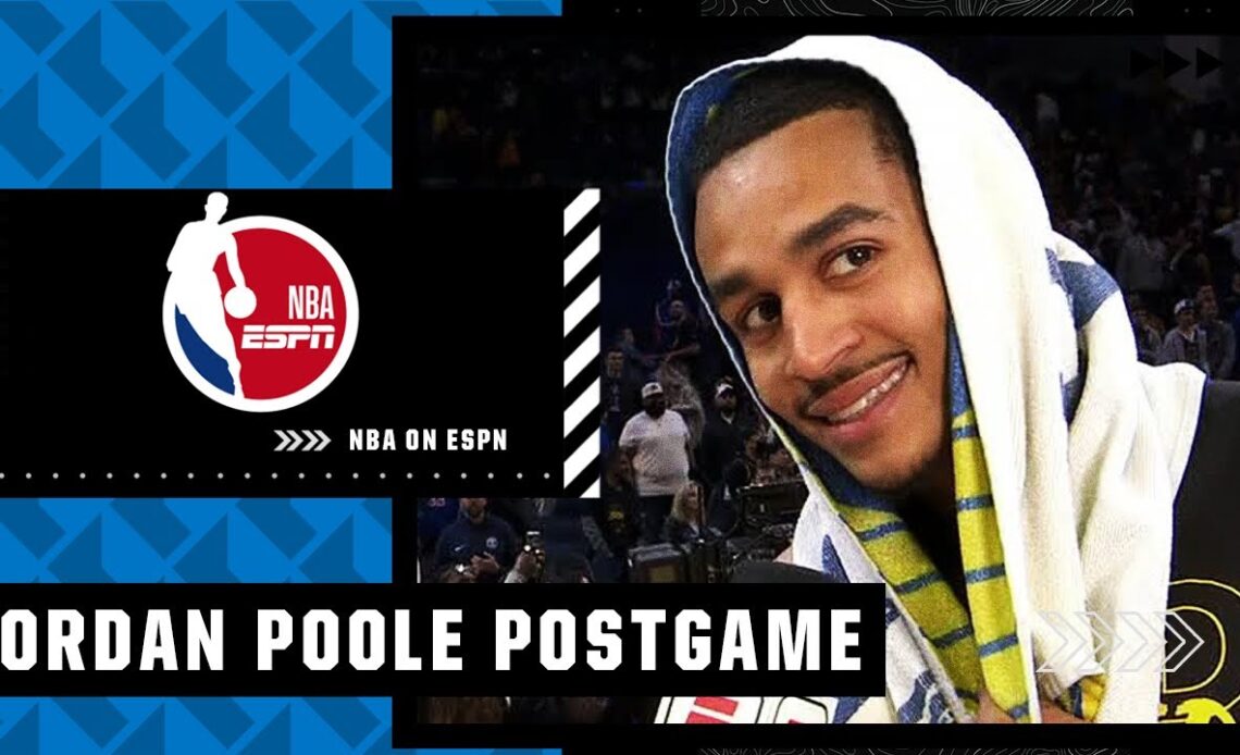 Jordan Poole on Warriors' starting lineup moving forward: ‘No comment’ 🤣 | NBA on ESPN