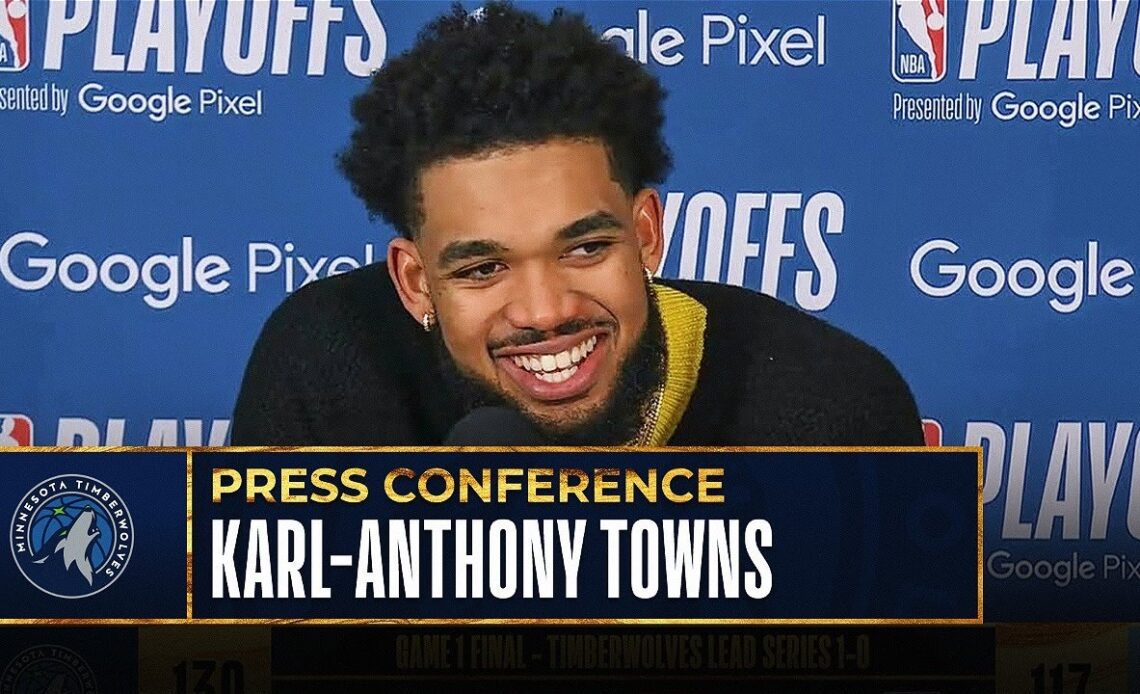 Karl-Anthony Towns Talks Anthony Edwards, Playoff Mindset & More | Post-Game Press Conference