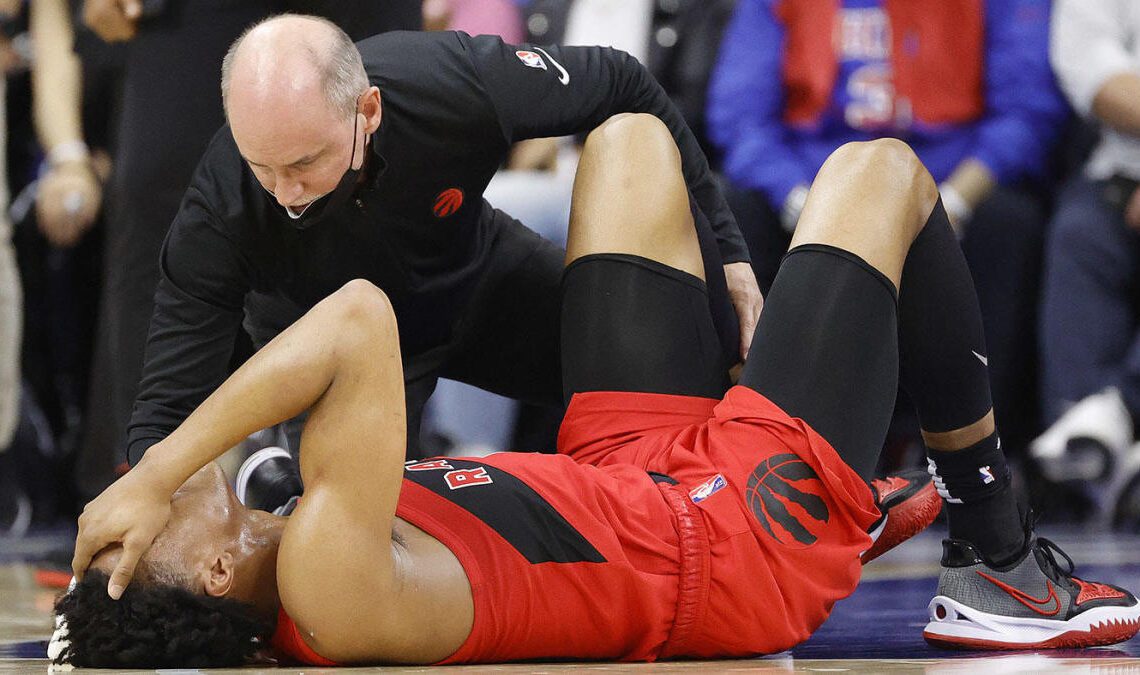 Raptors vs. 76ers: Scottie Barnes doubtful for Game 2 due to ankle sprain