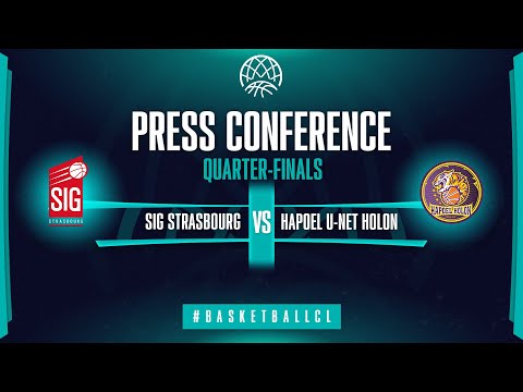 SIG Strasbourg v Hapoel U-net Holon - Press Conference | Basketball Champions League 2021-22