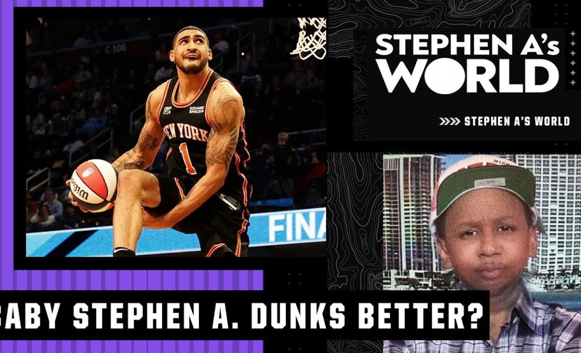 Stephen A. on the dunk contest: I've seen baby Stephen A. dunk better‼️ | Stephen A.'s World