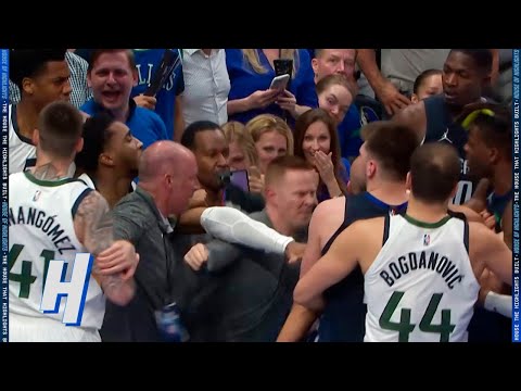 Tempers Flare Between Mavericks & Jazz - Game 5 - HEATED MOMENT 🔥