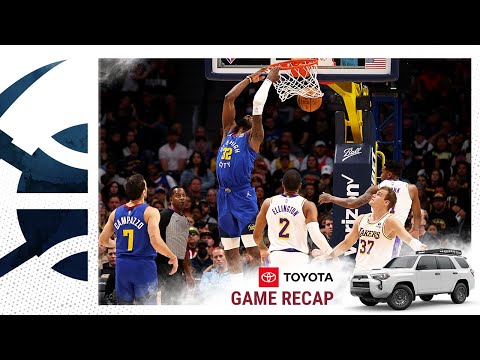 Toyota Game Recap: Lakers 146 - Nuggets 141