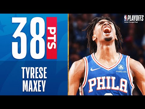 Tyrese Maxey Drops 38 PTS In 76ers Playoff W!