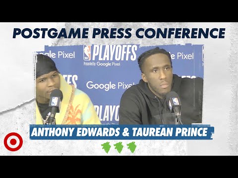 "They Gotta Come To Our House." Anthony Edwards & Taurean Prince Postgame Press Conference