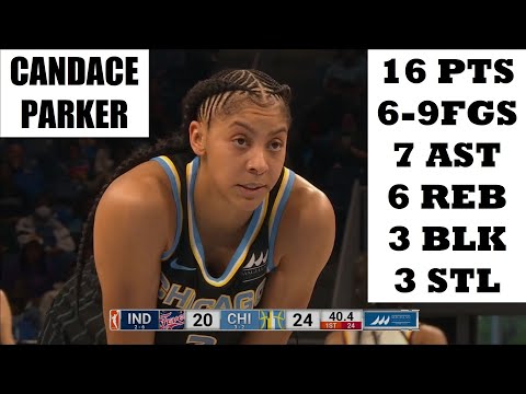 Candace Parker Does It All, Leads Chicago Sky In Win vs Indiana Fever On Championship Ceremony Day!