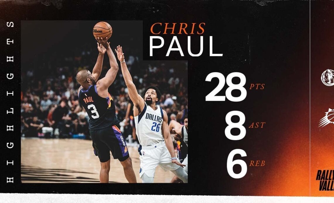 Chris Paul Drops 28 Points in Game 2 Victory vs. Dallas Mavericks | Phoenix Suns