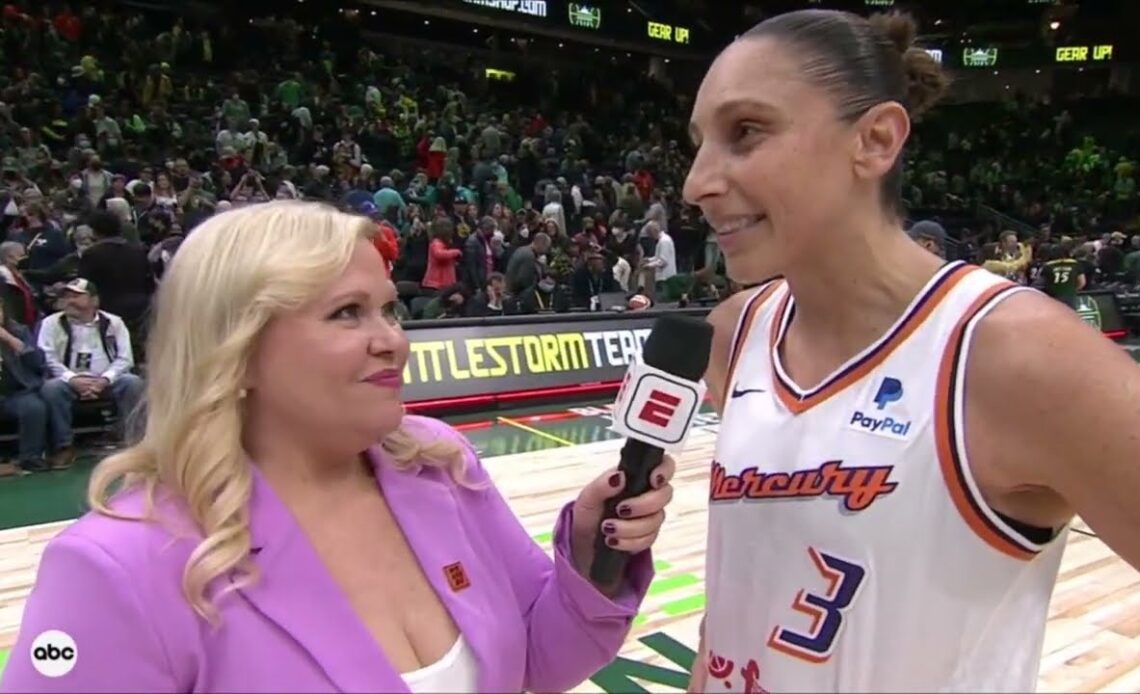 Diana Taurasi Post Game Interview After Scoring 24 To Lead Phoenix Mercury Over Seattle Storm