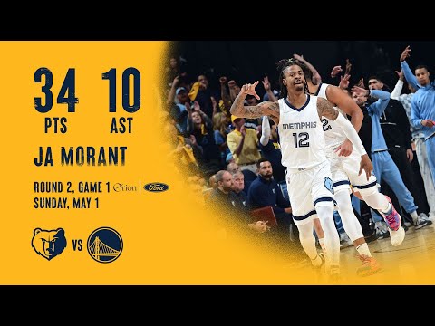 Ja Morant 34 points vs. Warriors 5.1.22