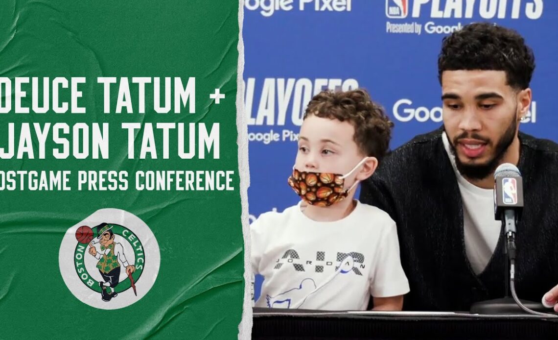 Jayson and Deuce Tatum Game 7 Postgame Media Availability | Boston Celtics vs. Milwaukee Bucks