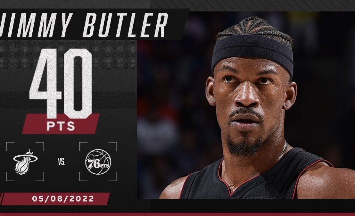 Jimmy Butler breaks tie with LeBron James for 2nd-most 40+ PTS playoff games in Heat history 🔥