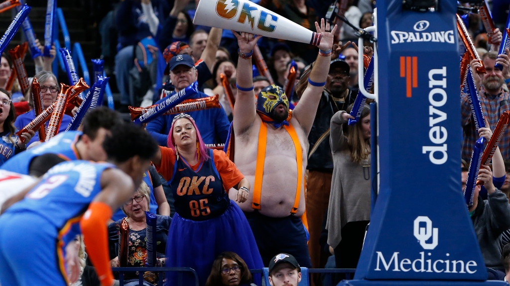 OKC Thunder ranked 21st among NBA in total costs to attend games