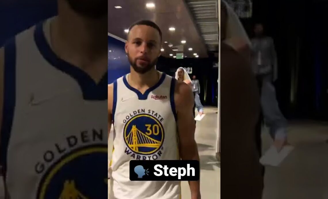 Steph Speaks After Game 2 Comeback 🙌